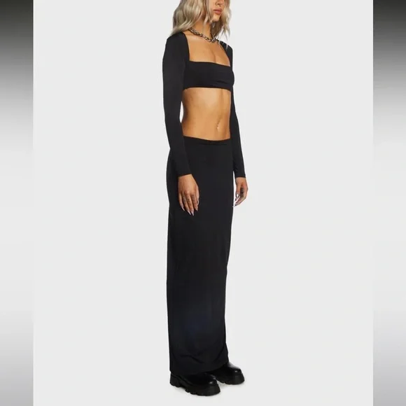 Kiki Riki Square Neck Crop Top And Maxi Skirt Set - Picture 3 of 5